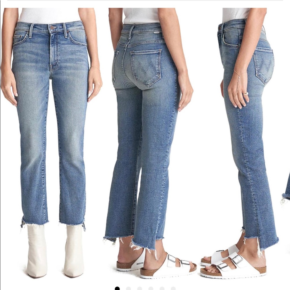 MOTHER denim high rise The Insider crop jeans